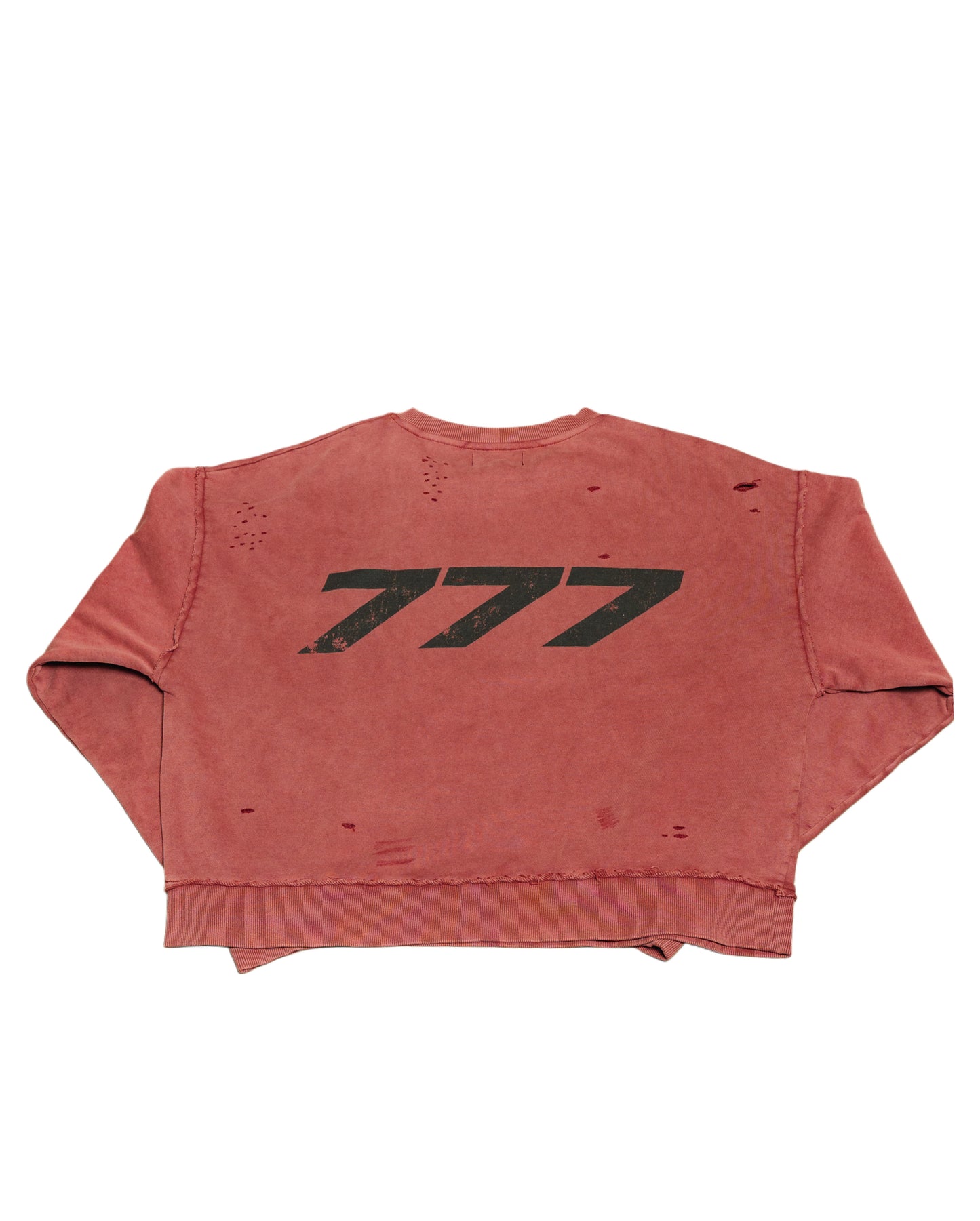 777 Jesus Distressed Crewneck