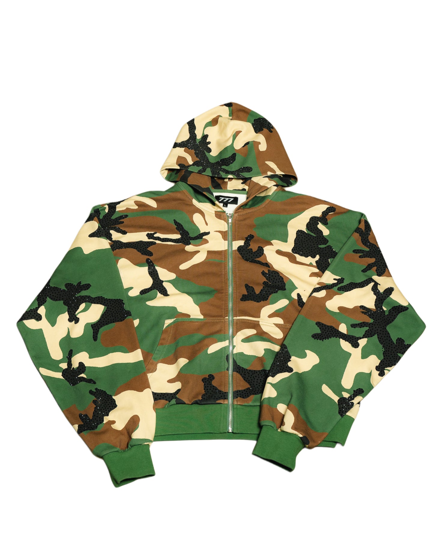 777 Camo Studded Zip-Up