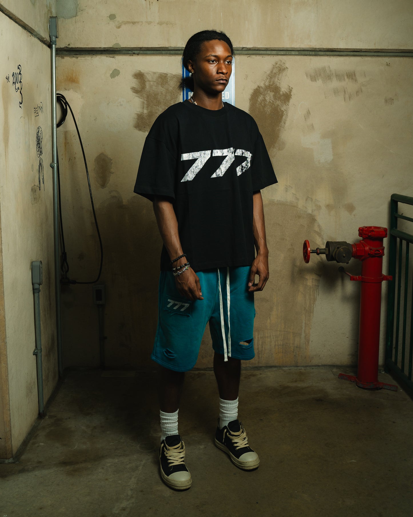 777 Black Tee