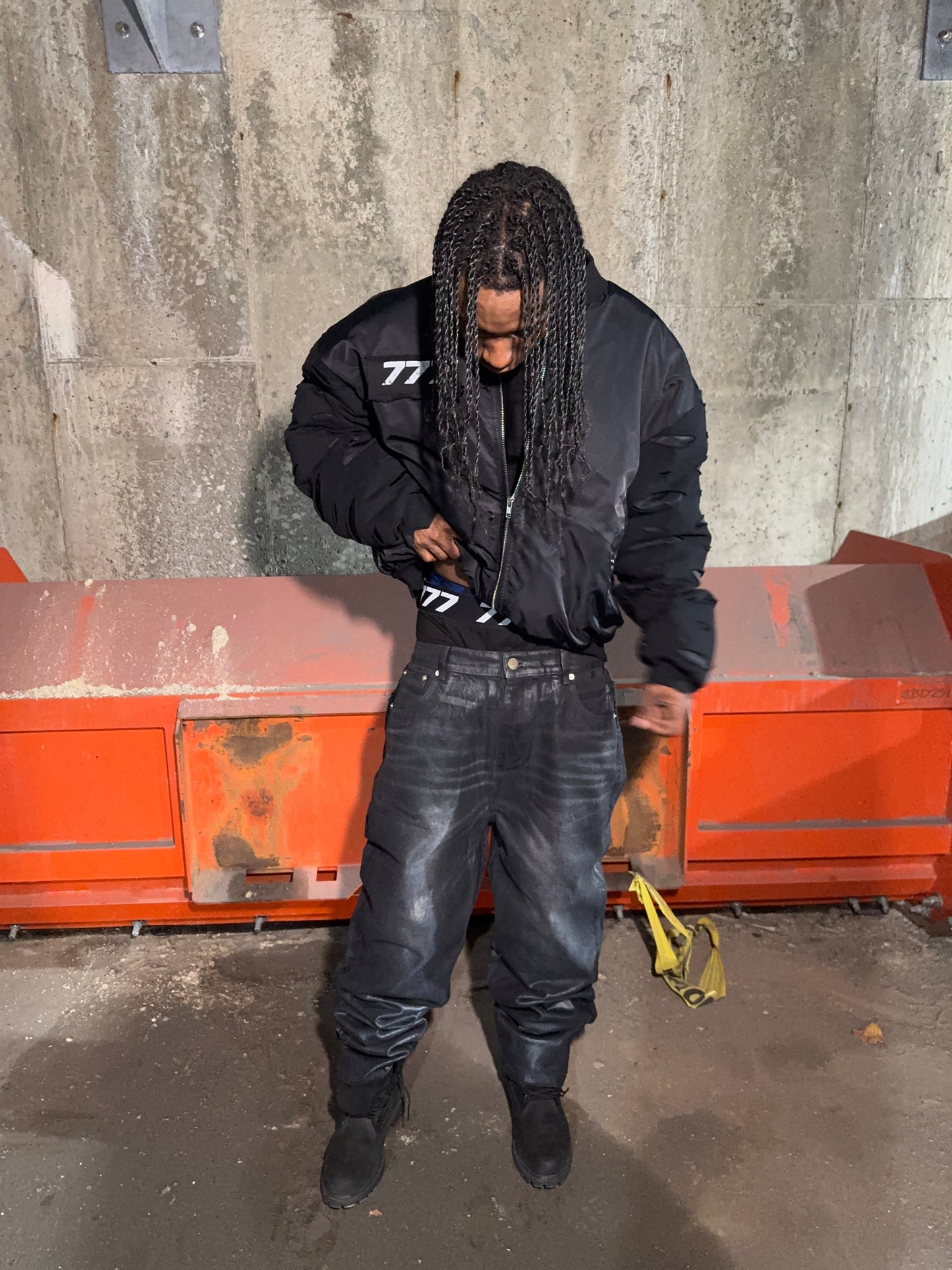 777 Waxed Button Denim