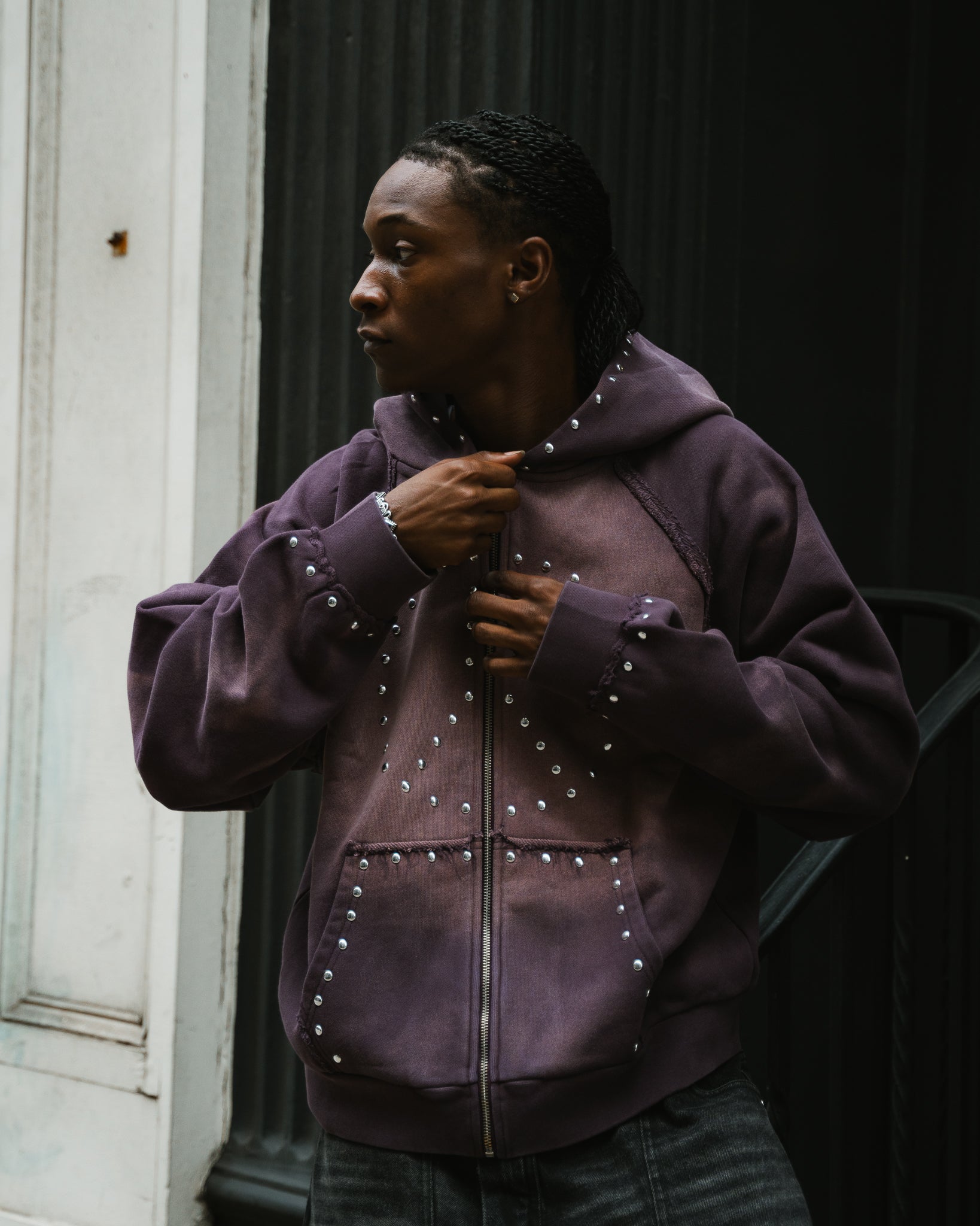 Lavender Peace Logo Hoodie