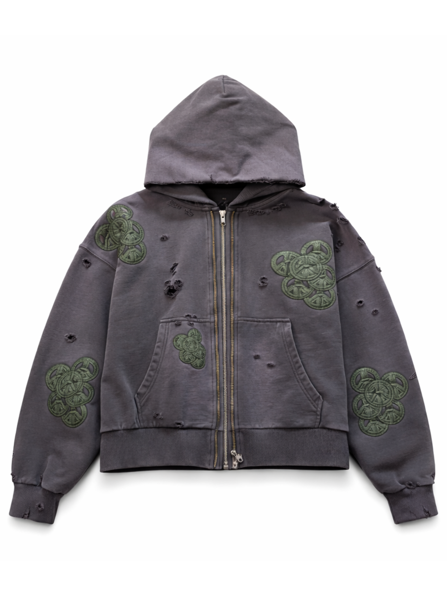 Peace chain hoodie (purple)