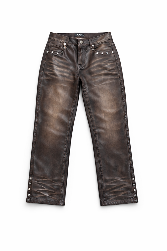 Chocolate wax denim