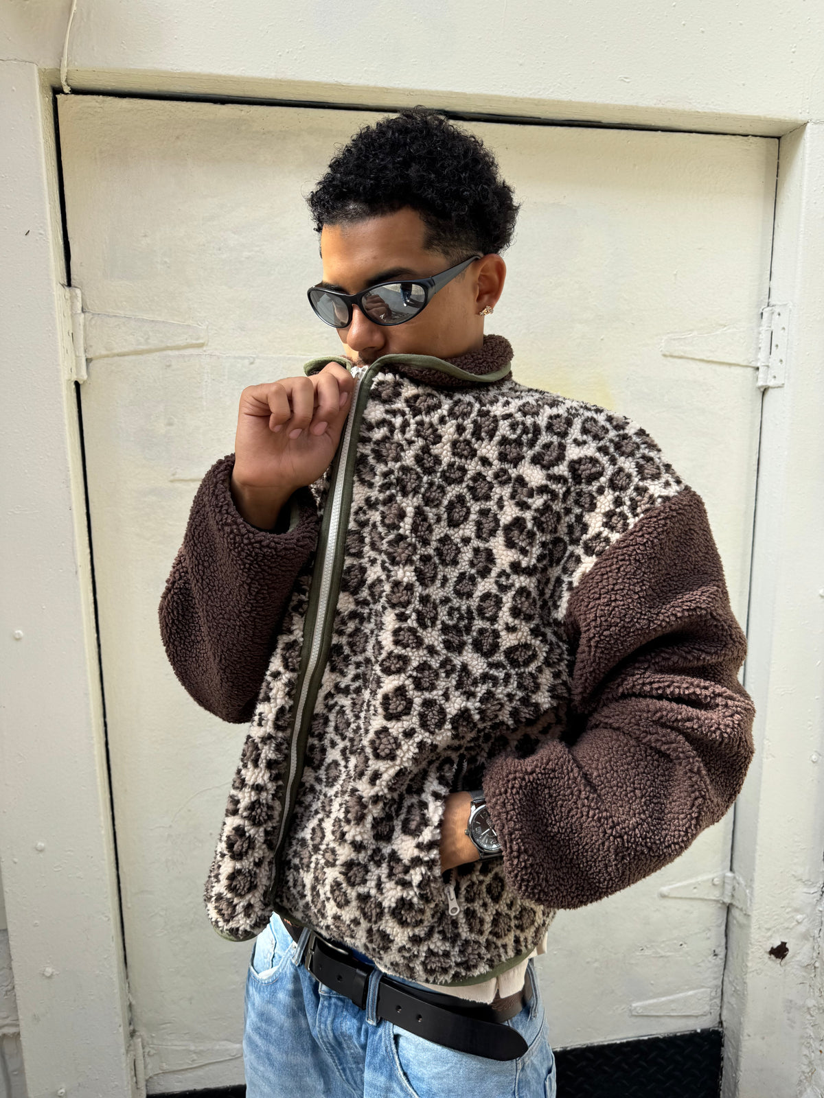 Cheetah Sherpa jacket ￼