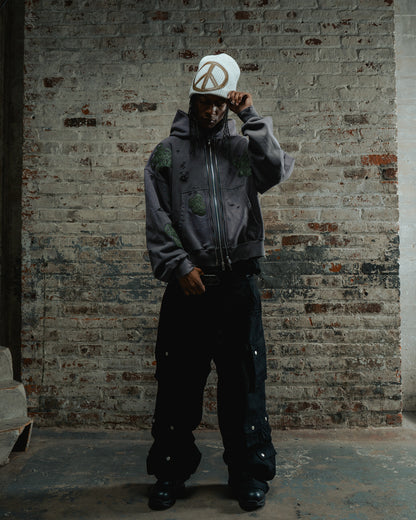 Peace chain hoodie (purple)