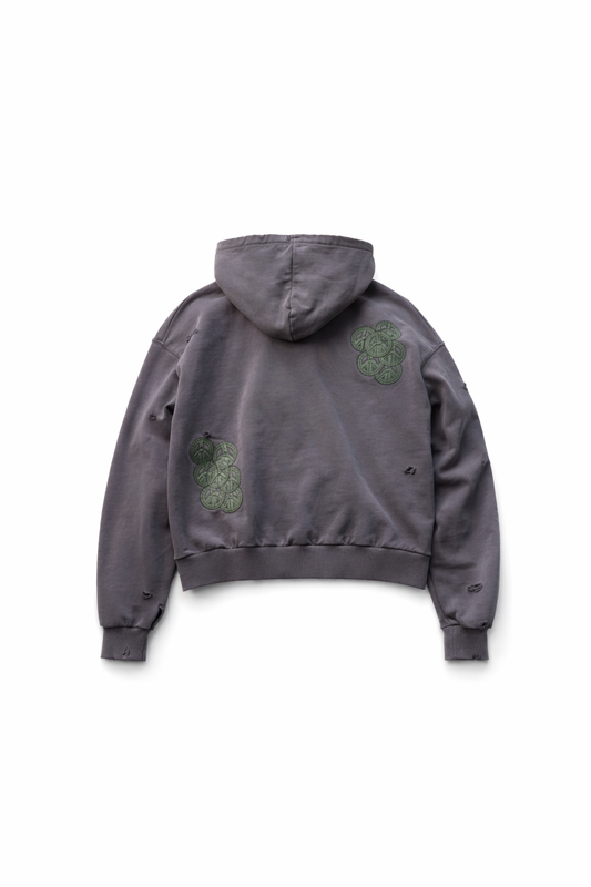 Peace chain hoodie (purple)