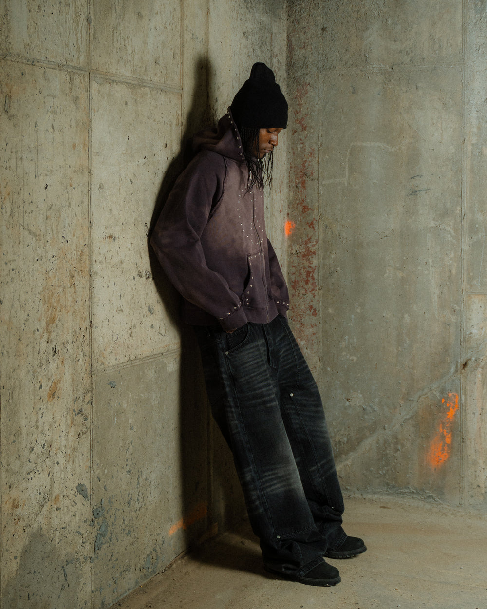 Lavender Peace Logo Hoodie