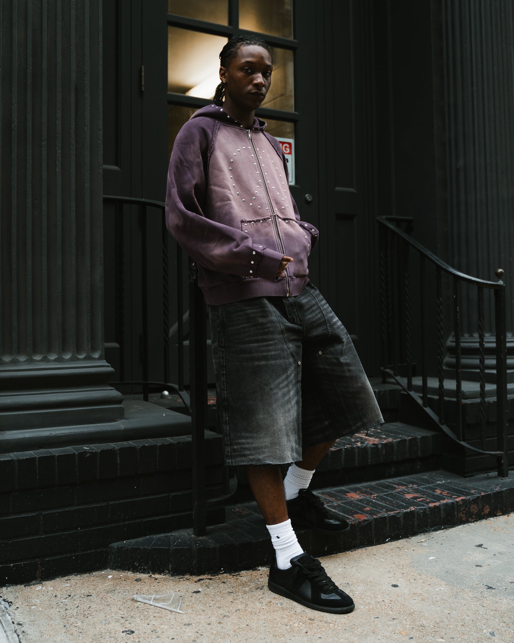 Lavender Peace Logo Hoodie