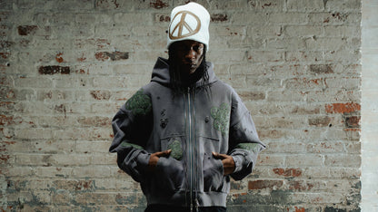 Peace chain hoodie (purple)