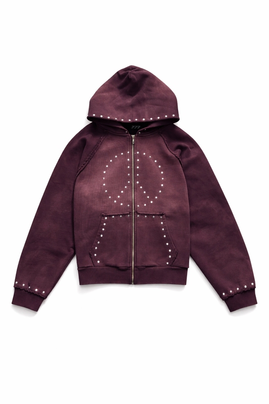 Lavender Peace Logo Hoodie