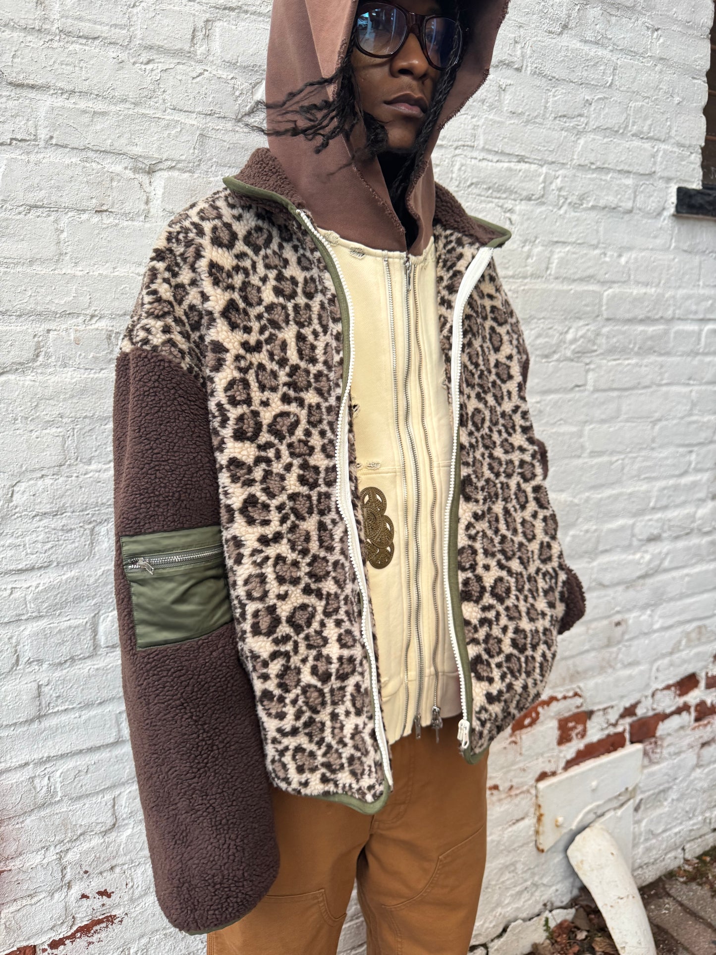 Cheetah Sherpa jacket ￼