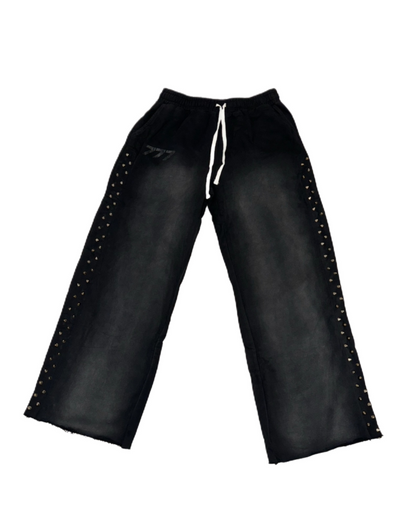 777 ONYX STUDDED SWEATS